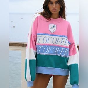 YLLW THE LABEL OOO CLUB OVERSIZED SWEATSHIRT